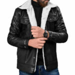 Leather Sherpa Jacket - Image 3