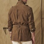 Luxury Safari Jacket with Belt - Suede & Multiple Pockets - Image 2