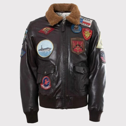 Maverick's Leather Jacket Replica - Top Gun