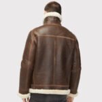 Men's Aviator Shearling Leather Jacket - Image 2