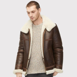 Men's Aviator Shearling Leather Jacket
