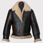 Men's Black B3 Bomber Flying Leather Jacket