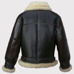 Men's Black B3 Bomber Flying Leather Jacket - Image 2