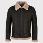 Men's Dark Brown Sheepskin Jacket