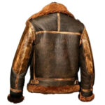 Men’s RAF Aviator B3 Shearling Bomber Leather Jacket - Image 2