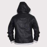 Men's B3 Bomber Shearling Hoodie Jacket - Image 2