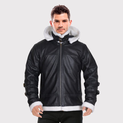 Men's B3 Bomber Shearling Hoodie Jacket