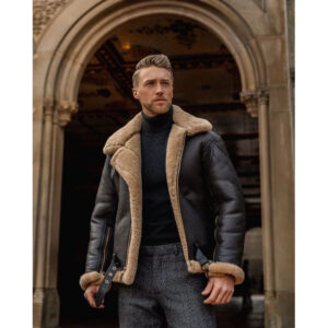 Men's B3 RAF Aviator Sheepskin Shearling Leather Jacket