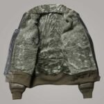 Men's B3 RAF Green Aviator Leather Jacket - Image 3