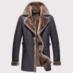 Men's B3 Shearling Aviator Jacket - Stylish Sheepskin Fur Coat - Image 3