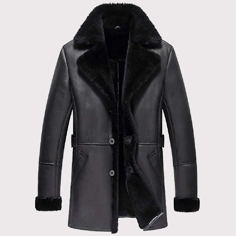 mens-b3-shearling-aviator-jacket Men's B3 Shearling Aviator Jacket - Stylish Sheepskin Fur Coat - Image 1