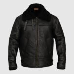 Black Sheepskin B3 Aviator Bomber Jacket for Men
