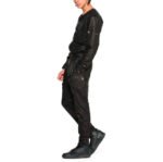 Men's Black Cargo Style Leather Jumpsuit - Image 2