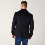 Men's Black Fleece Navy Peacoat - Image 2
