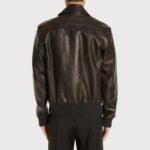 Men's Black Lambskin Leather Jacket - Image 2