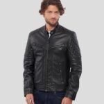 Men's Black Premium Buffalo Leather Motorcycle Jacket - Biker Bravado - Image 2