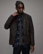 Men’s Black Suede Leather Blazer - Image 2
