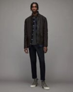 Men’s Black Suede Leather Blazer - Image 4