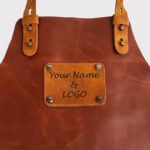 Men's Brown Leather Apron - Stylish & Functional - Image 2