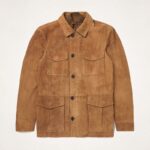Men’s Brown Suede Field Leather Jacket – Custom Made Fit