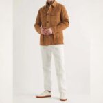 Men’s Brown Suede Field Leather Jacket – Custom Made Fit - Image 2