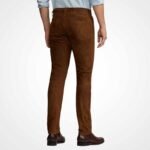 Men's Brown Suede Leather Pants - Image 3