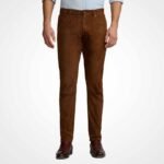 Men's Brown Suede Leather Pants