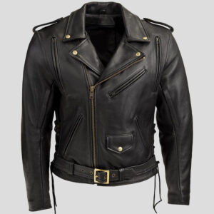 Men's Black Classic Motorcycle Riding Jacket