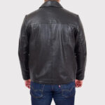 Men's Classic Relaxed Fit Real Leather Box Jacket - Image 2