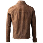 Men's Cognac Suede Leather Jacket - Classic Style - Image 2
