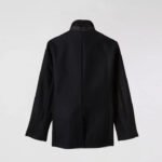 Men's Fleece Black Navy Peacoat - Image 2