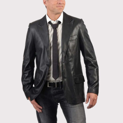 Premium Lambskin Leather Blazer for Men
