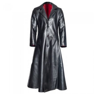 Men's Gothic Steampunk PVC Leather Coat