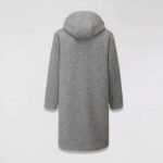 Men's Grey Long Fleece Peacoat - Image 2