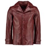 Men's Heist Red Wine Antique Vintage Leather Jacket