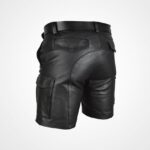 Men's Classic Leather Cargo Shorts - Image 3
