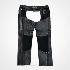 Men?s Genuine Leather Motorcycle Chaps