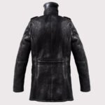 Men's Long Black Sheepskin Fur Coat - Image 2
