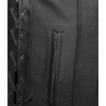Men's Motorcycle Club Gambler Leather Vest - Image 3