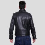 Men's Premium Buffalo Leather Motorcycle Jacket - Winter Biker Brando Style - Image 2