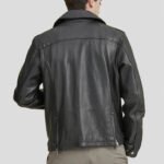 Real Leather Motorbike Moto Jacket For Men - Image 2