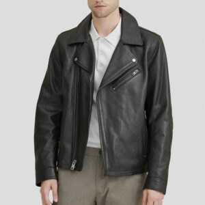 Real Leather Motorbike Moto Jacket For Men