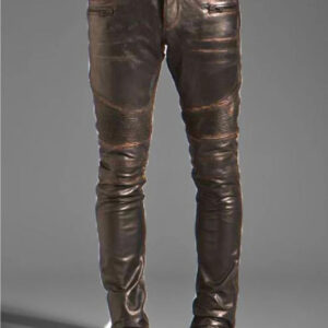 Men's Rogue Leather Pants in Dark Brown
