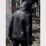 Men's Shearling Aviator B3 Flying Jacket Pilot Coat - Image 2