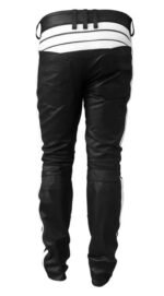 Men's Slim Fit Lambskin Leather Biker Pants - Image 2