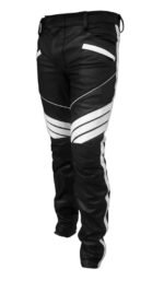 Men's Slim Fit Lambskin Leather Biker Pants - Image 3