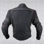 Men's 'Street' Motorcycle Matte Black Leather Armored Jacket - Image 2