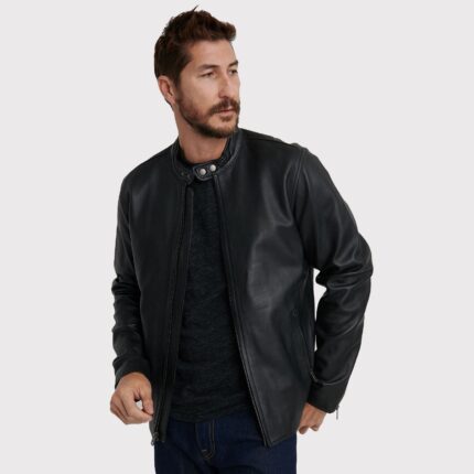 Men's Trendy Black Jacket - Stylish Outerwear