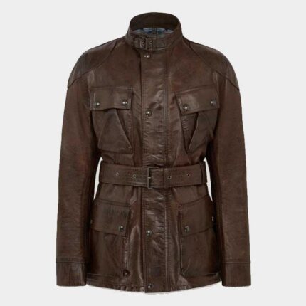 Men's Trialmaster Panther Leather Biker Jacket