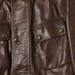 Men's Trialmaster Panther Leather Biker Jacket - Image 3